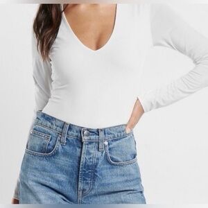 Abercrombie & Fitch Soft AF Collection
White Long Sleeve Bodysuit